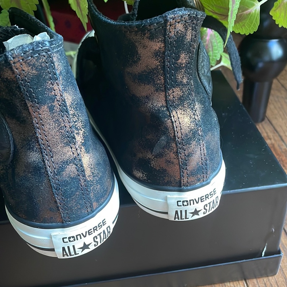 Copper and Black Converse - Picture 5 of 6